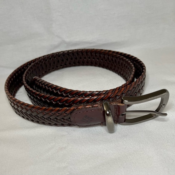 Columbia Sportswear Men’s Woven Leather & Syn. Leather Belt size 42 - Picture 1 of 4